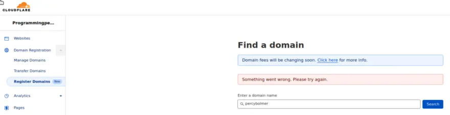 Finding and registering a domain