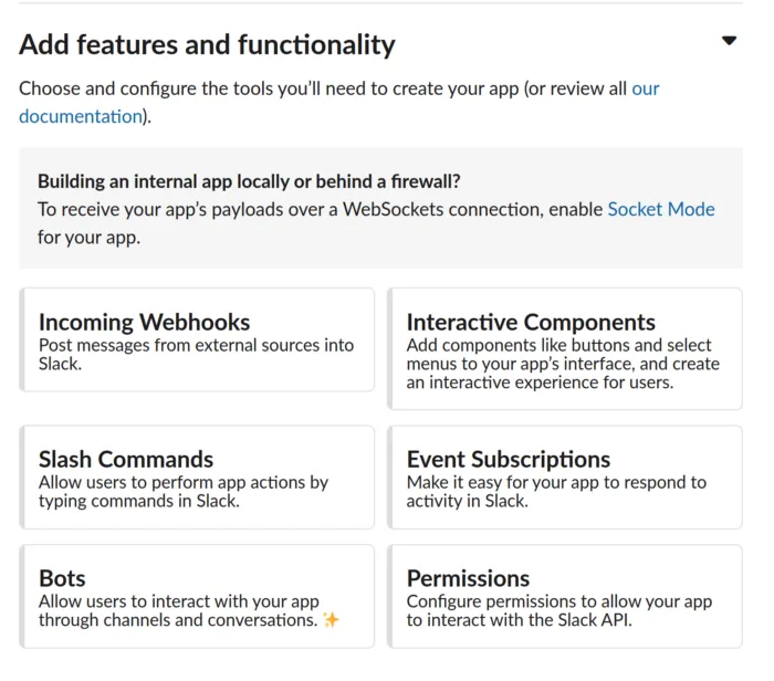 Slack — Features / Functions to add to the application