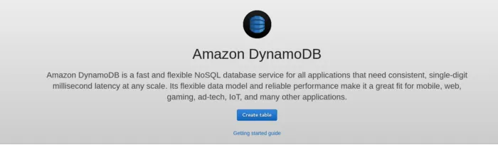 AWS — DynamoDB an database that is easy to implement